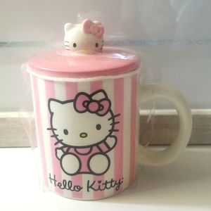 HELLO KITTY MUG WITH TOP